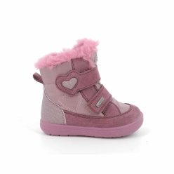   22-es Primigi Gore-tex vízálló lány téli cipő, szívecskés, rózsaszín