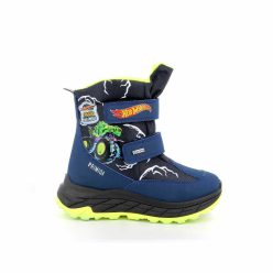   27-es Primigi Gore-tex vízálló kisfiú téli cipő, Hot Wheels-es, kék/fekete
