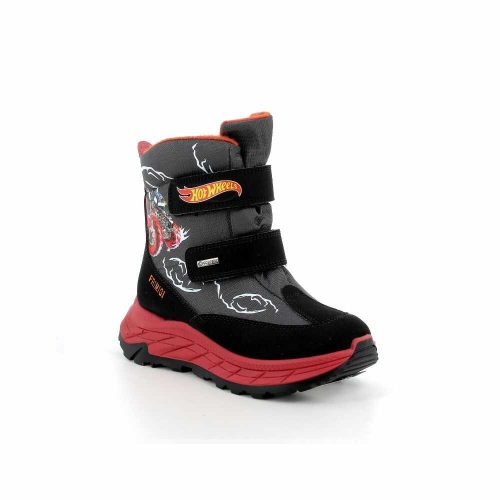 29-es Primigi Gore-tex vízálló kisfiú téli cipő, Hot Wheels-es, piros/fekete