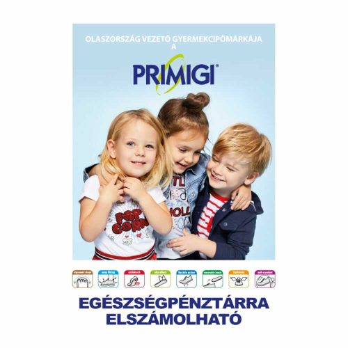 32-es Primigi lány átmeneti magasszárú cipő, szegecses díszítéssel, fekete