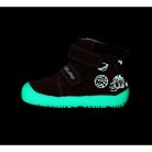 30-as D.D.Step Kisfiú Barefoot fluoreszkáló Zárt cipő, rakétás, barna