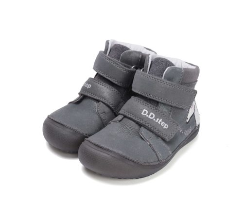 31-es D.D.Step Kislány Barefoot Zárt cipő, unikornisos mintával, szürke