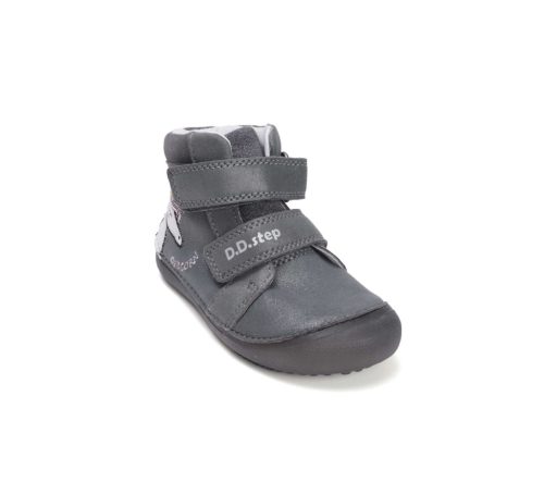 31-es D.D.Step Kislány Barefoot Zárt cipő, unikornisos mintával, szürke