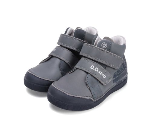 29-es D.D.Step Kisfiú Led-es Zárt cipő, autós, szürke