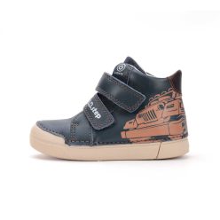   25-ös D.D.Step Kisfiú Led-es Zárt cipő, autós, sötétkék 