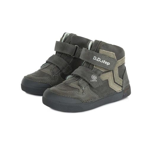 D.D.Step Kisfiú "világító" bokacipő, szürke