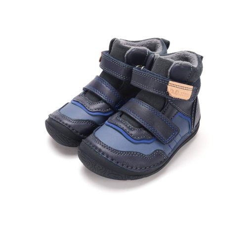 28-as D.D.Step Kisfiú Barefoot zárt cipő, sötétkék