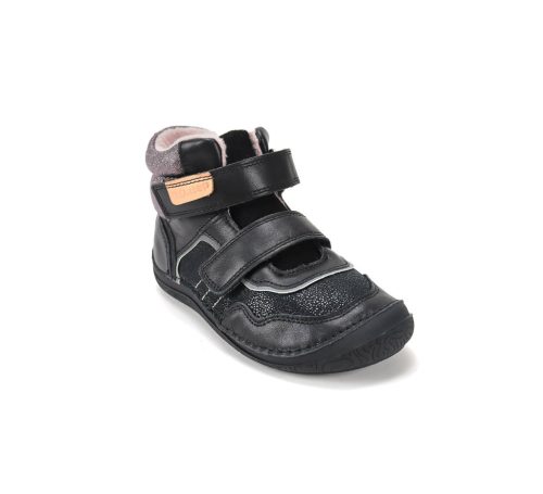 28-as D.D.Step Kislány Barefoot zárt cipő, fekete