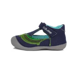 D.D. Step kisfiú vászoncipő, kék-krokodilos