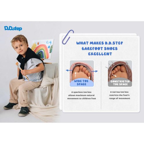 21-es D.D.Step Kisfiú Barefoot vászoncipő, autós, kékes zöld