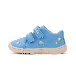 23-as D.D.Step Kisfiú Barefoot vászoncipő, kék 