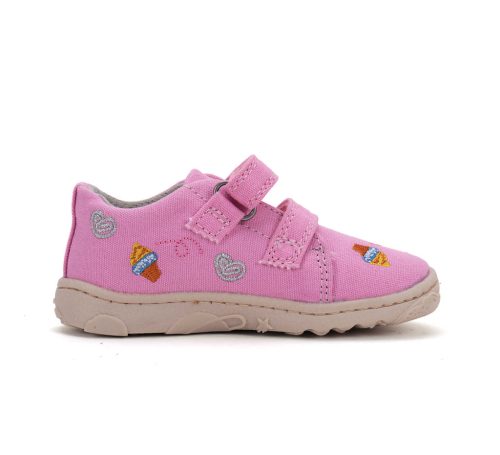 25-ös D.D.Step Kislány Barefoot vászoncipő, rózsaszín