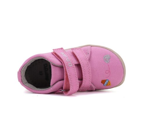 25-ös D.D.Step Kislány Barefoot vászoncipő, rózsaszín