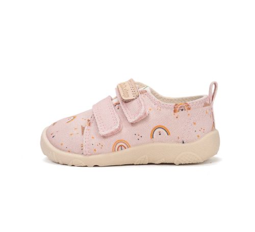 29-es D.D.Step Kislány Barefoot Szobacipő / Vászoncipő, rózsaszín