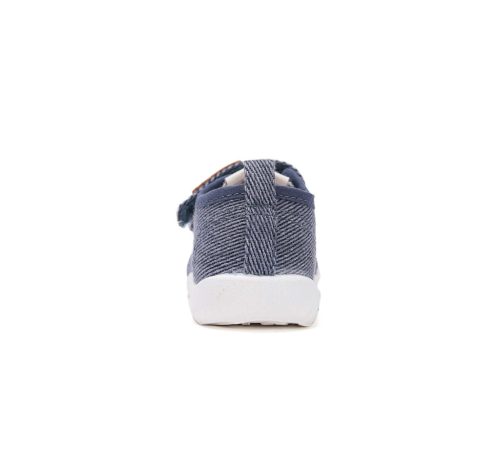 21-es D.D.Step Kisfiú Barefoot Szobacipő / Vászoncipő, kék