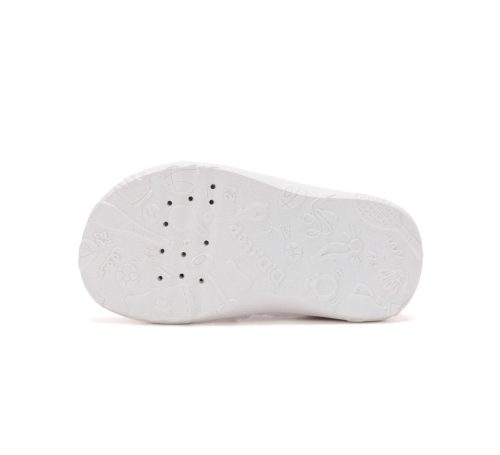 24-es D.D.Step Kislány Barefoot Szobacipő / Vászoncipő, világosszürke, szivárványos