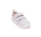 24-es D.D.Step Kislány Barefoot Szobacipő / Vászoncipő, világosszürke, szivárványos