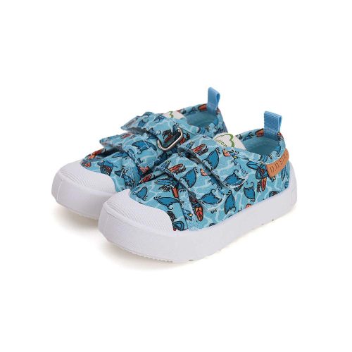 30-as D.D.Step Kisfiú vászoncipő, cápás, kék