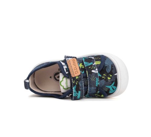 31-es D.D.Step fiú vászoncipő, cápás, kék 