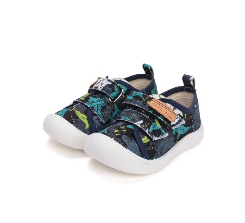 31-es D.D.Step fiú vászoncipő, cápás, kék 