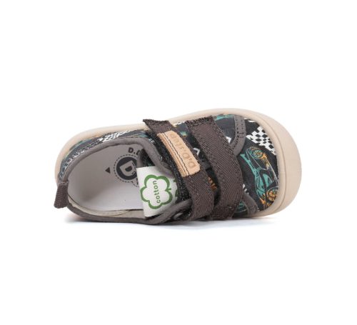 31-es D.D.Step Kisfiú vászoncipő, versenyautós, szürke 