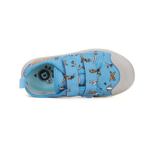 31-es D.D.Step Kisfiú vászoncipő, repcsis, kék