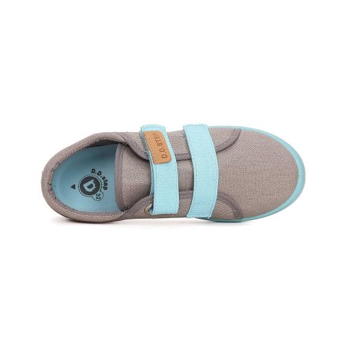 35-ös D.D.Step Kisfiú vászoncipő, drapp/kék