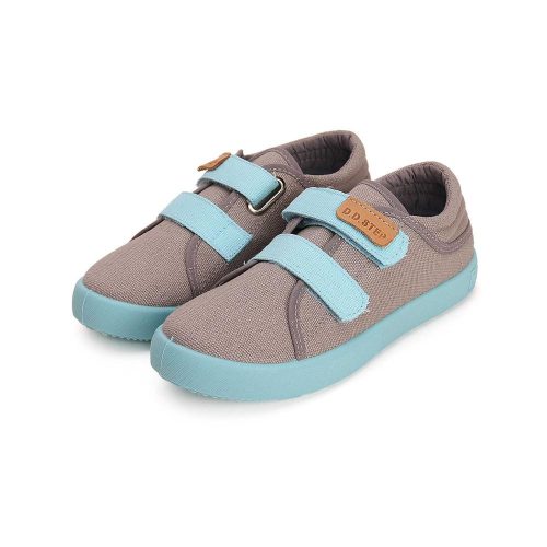 35-ös D.D.Step Kisfiú vászoncipő, drapp/kék