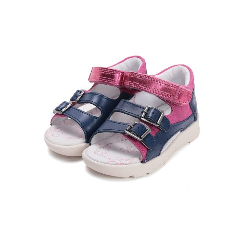 29-es Ponte20 Szupinált kislány szandál, pink/sötétkék 