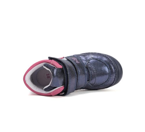 24-es Ponte20 Szupinált kislány zárt cipő, kék/rózsaszín fényes 