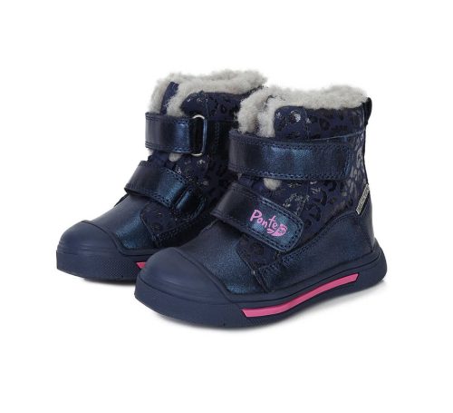 Ponte20 Kislány Szupinált + vízálló Bélelt bokacipő, sötét kék
