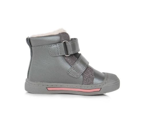 Ponte20 Szupinált kislány Bélelt bokacipő, nyuszis, szürke