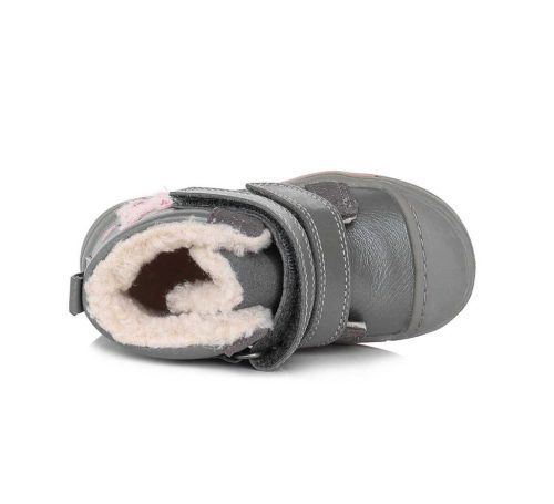 Ponte20 Szupinált kislány Bélelt bokacipő, nyuszis, szürke