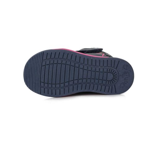 Ponte20 Szupinált kislány Bélelt bokacipő, cicás, kék