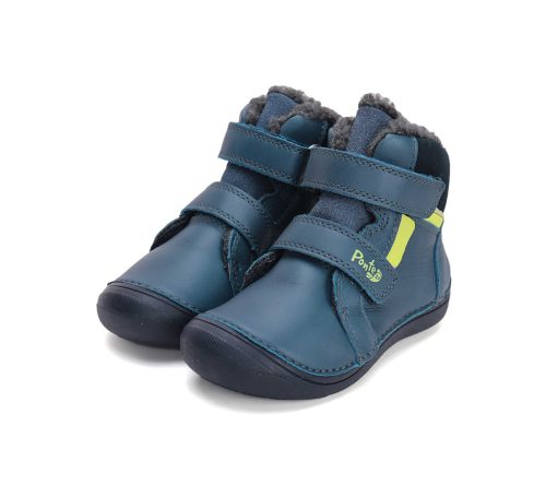 30-as Ponte20 Kisfiú Szupinált Bélelt Bokacipő, kék