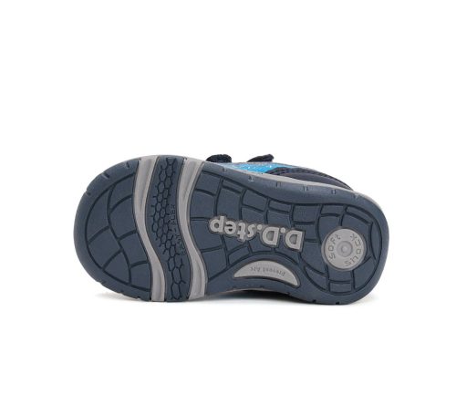 31-es D.D.Step Kisfiú sportcipő, autós mintával, szürke/kék