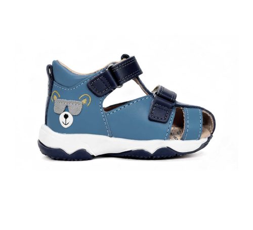 24-es D.D.Step Kisfiú szandál, macis mintával, kék 