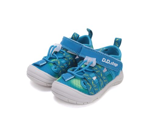 21-es D.D.Step Kisfiú Quick dry (gyorsan száradó) Szandál, halacskás, kék