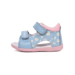   26-os D.D.Step Kislány szandál, virágmintás, világoskék