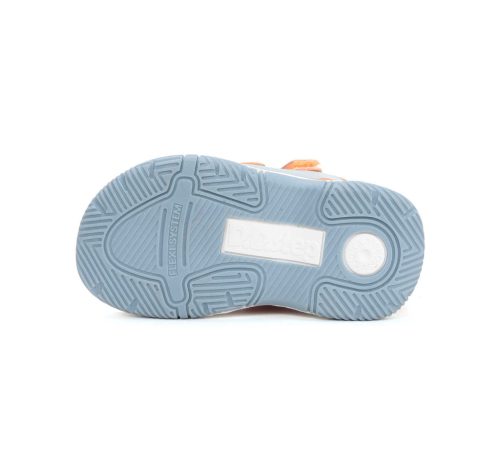 24-es D.D.Step Kisfiú szandál, dinós, világoskék/narancs