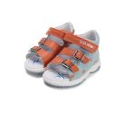 24-es D.D.Step Kisfiú szandál, dinós, világoskék/narancs