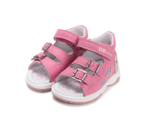 20-as D.D.Step Kislány szandál - pink cicás 