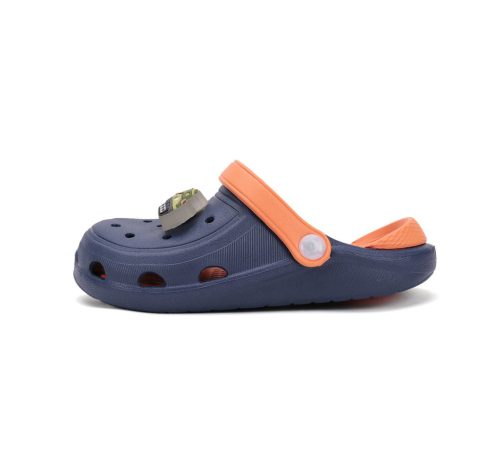 22-es D.D.Step Led-es Kisfiú papucs, harckocsi díszítéssel, sötét kék 