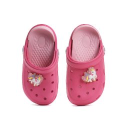   26-os D.D.Step Led-es Kislány papucs, unikornisos, rózsaszín
