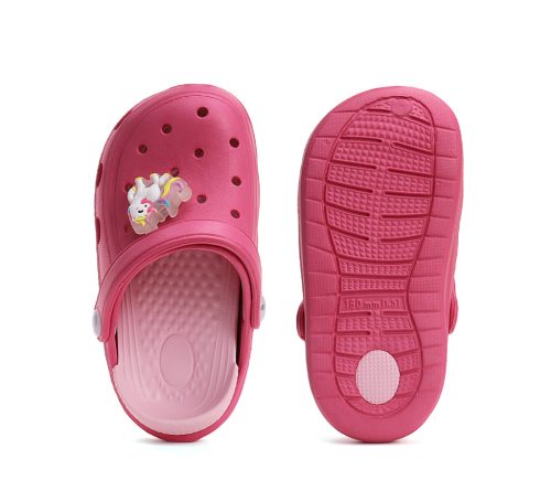 25-ös D.D.Step Led-es Kislány papucs, unikornisos, rózsaszín