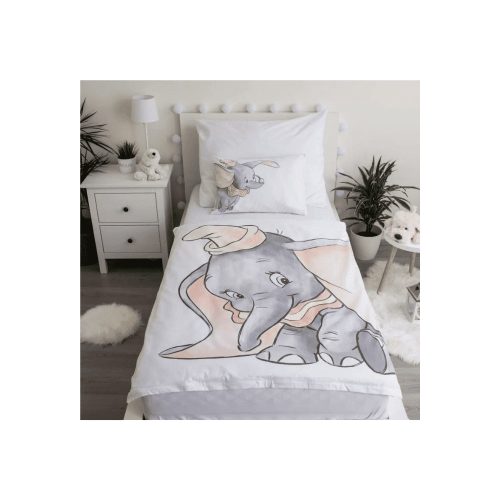 Disney Dumbo Grey gyerek ágyneműhuzat 100×135cm, 40×60 cm
