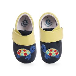   M-es D.D.Step Kisfiú Puhatalpú cipő, teknős mintával, sötétkék