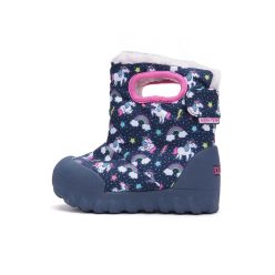   24-es D.D.Step Kislány AQUA-TEX Vízálló csizma, unikornisos, kék