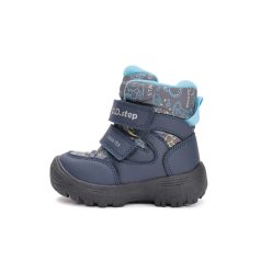   27-es D.D.Step Kisfiú AQUA-TEX (vízálló) Vízálló cipő, űrmintás, sötétkék  