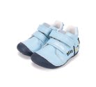 22-es D.D.Step Kisfiú Első lépés zárt cipő, macis, világoskék 